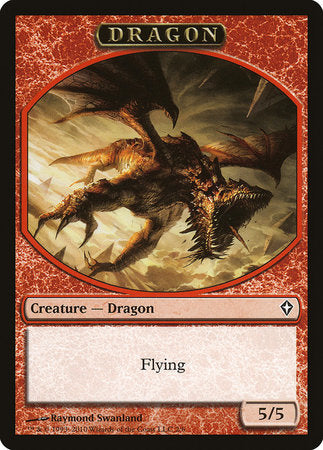 Dragon Token [Worldwake Tokens] | Cards and Coasters CA