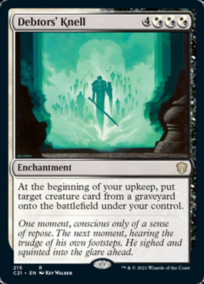 Debtors' Knell [Commander 2021] | Cards and Coasters CA