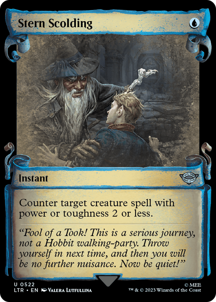 Stern Scolding [The Lord of the Rings: Tales of Middle-Earth Showcase Scrolls] | Cards and Coasters CA