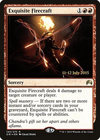 Exquisite Firecraft [Magic Origins Promos] | Cards and Coasters CA