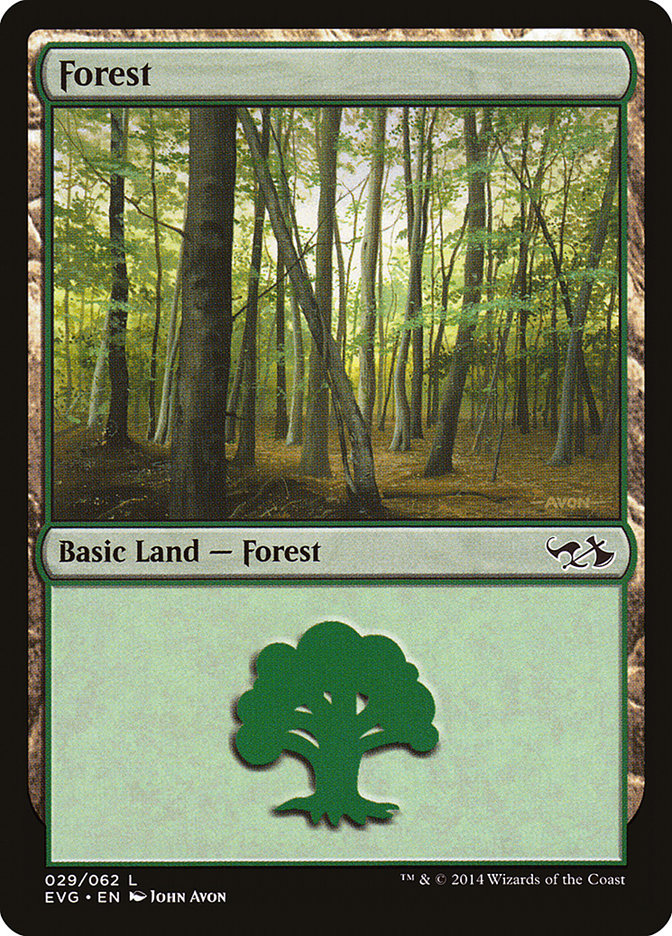 Forest (29) (Elves vs. Goblins) [Duel Decks Anthology] | Cards and Coasters CA