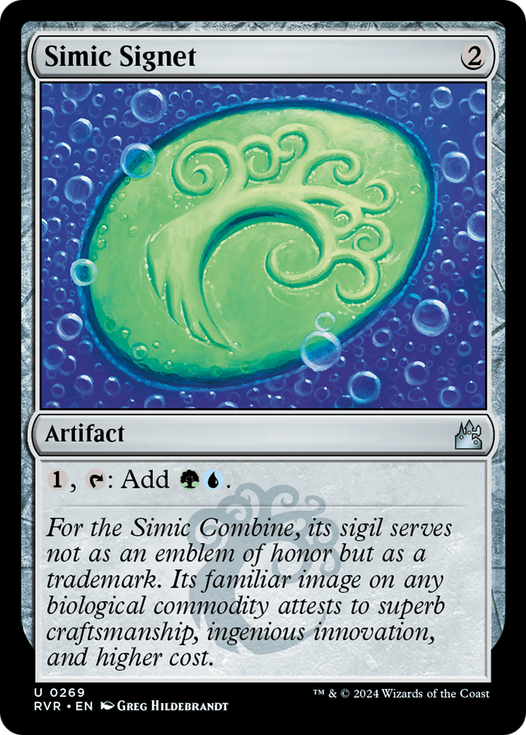 Simic Signet [Ravnica Remastered] | Cards and Coasters CA