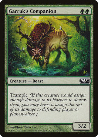 Garruk's Companion [Magic 2012] | Cards and Coasters CA