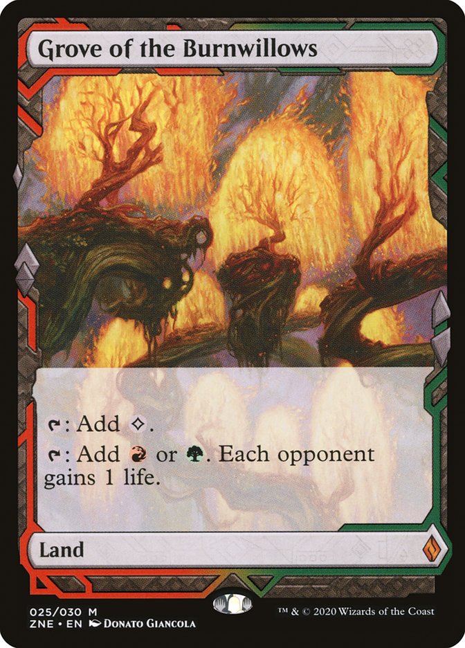 Grove of the Burnwillows [Zendikar Rising Expeditions] | Cards and Coasters CA
