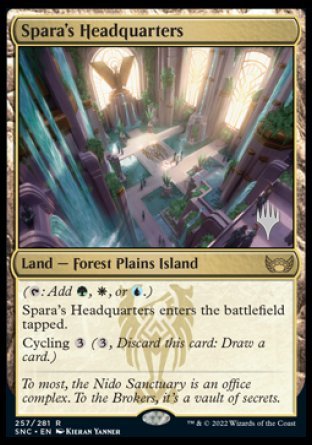 Spara's Headquarters (Promo Pack) [Streets of New Capenna Promos] | Cards and Coasters CA