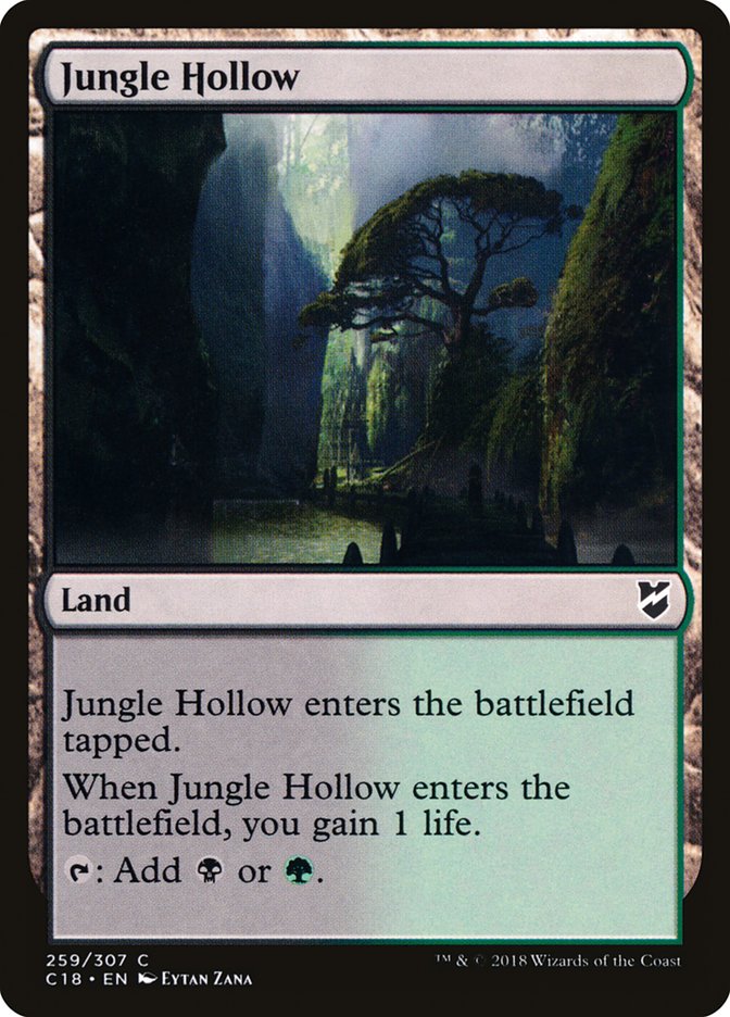 Jungle Hollow [Commander 2018] | Cards and Coasters CA