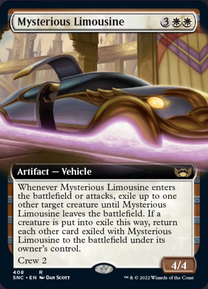 Mysterious Limousine (Extended Art) [Streets of New Capenna] | Cards and Coasters CA