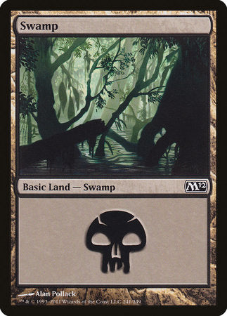 Swamp (241) [Magic 2012] | Cards and Coasters CA