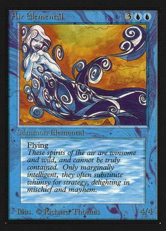 Air Elemental (IE) [Intl. Collectors’ Edition] | Cards and Coasters CA