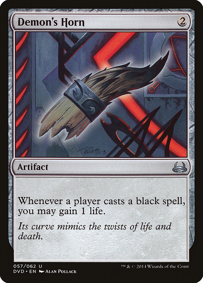 Demon's Horn (Divine vs. Demonic) [Duel Decks Anthology] | Cards and Coasters CA