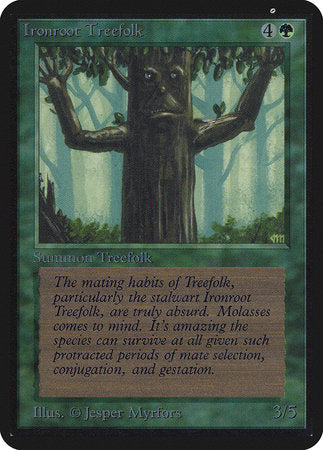 Ironroot Treefolk [Limited Edition Alpha] | Cards and Coasters CA