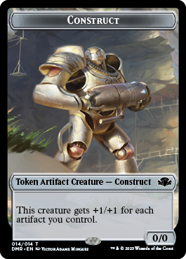 Goblin // Construct Double-Sided Token [Dominaria Remastered Tokens] | Cards and Coasters CA