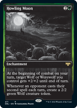 Howling Moon [Innistrad: Double Feature] | Cards and Coasters CA