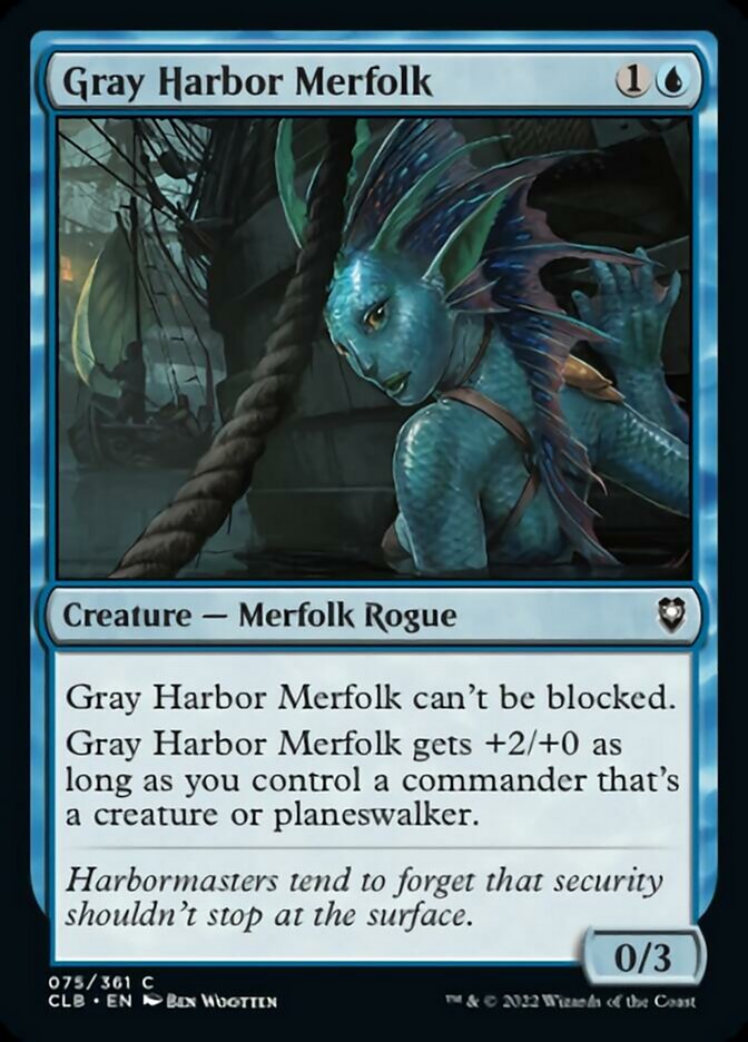 Gray Harbor Merfolk [Commander Legends: Battle for Baldur's Gate] | Cards and Coasters CA