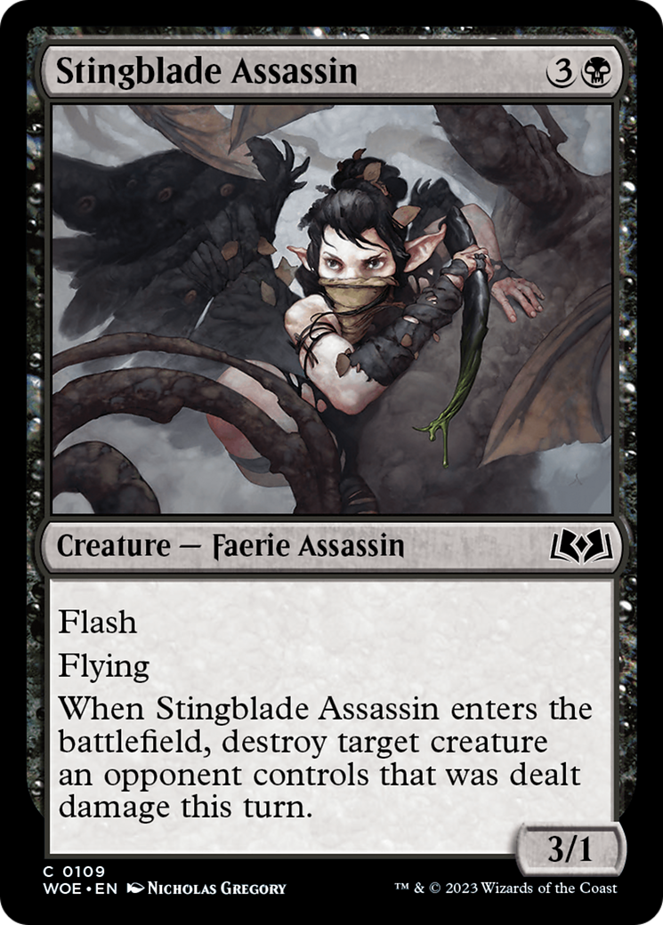 Stingblade Assassin [Wilds of Eldraine] | Cards and Coasters CA