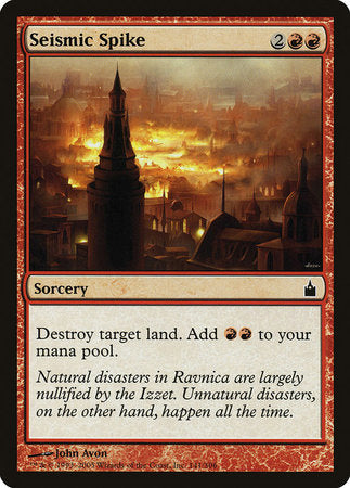 Seismic Spike [Ravnica: City of Guilds] | Cards and Coasters CA