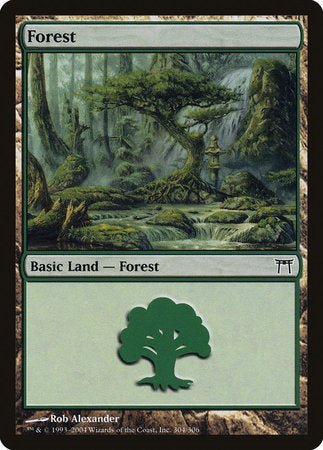 Forest (304) [Champions of Kamigawa] | Cards and Coasters CA