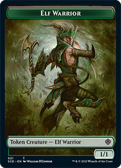 Elf Warrior // Cat Beast Double-Sided Token [Starter Commander Decks] | Cards and Coasters CA