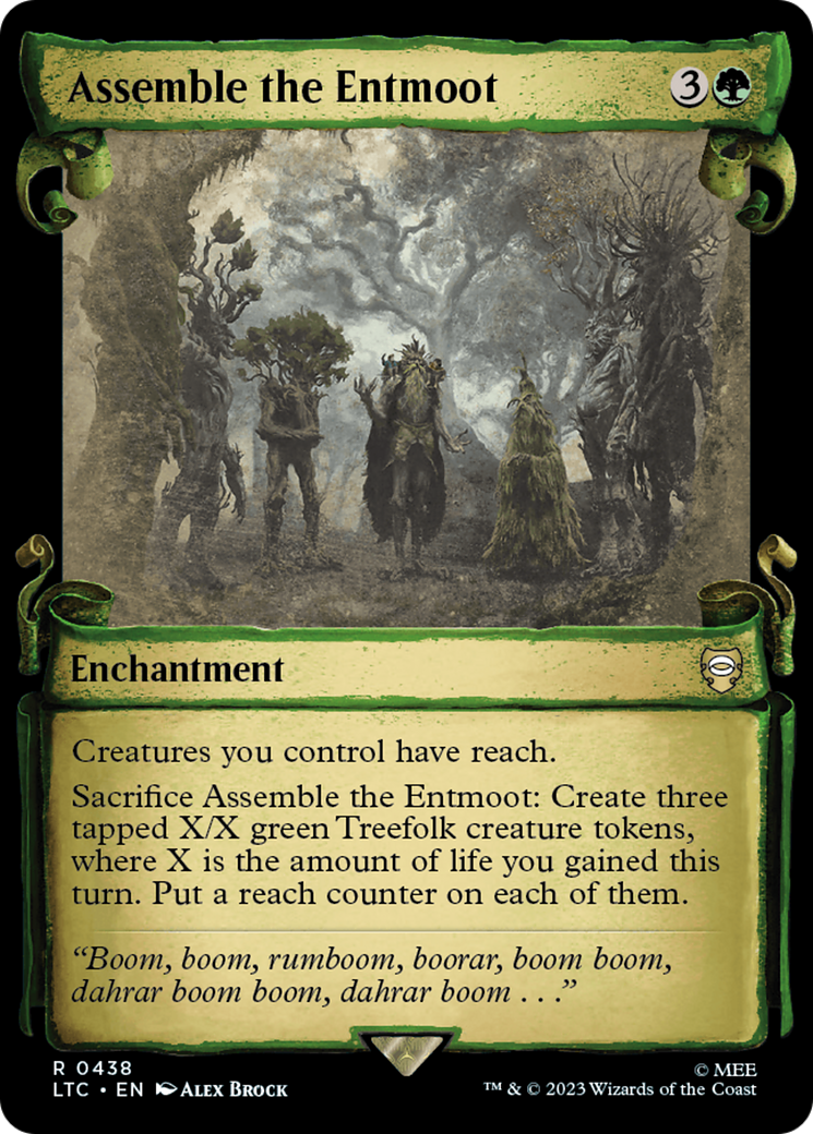 Assemble the Entmoot [The Lord of the Rings: Tales of Middle-Earth Commander Showcase Scrolls] | Cards and Coasters CA