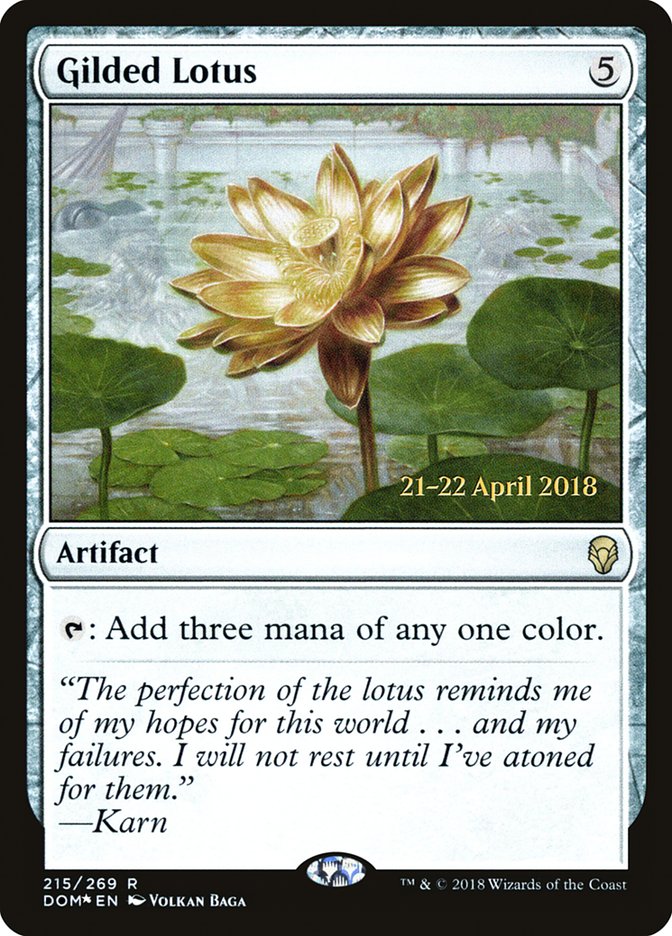 Gilded Lotus  [Dominaria Prerelease Promos] | Cards and Coasters CA