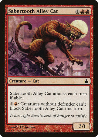 Sabertooth Alley Cat [Ravnica: City of Guilds] | Cards and Coasters CA