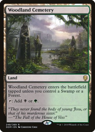 Woodland Cemetery [Dominaria] | Cards and Coasters CA