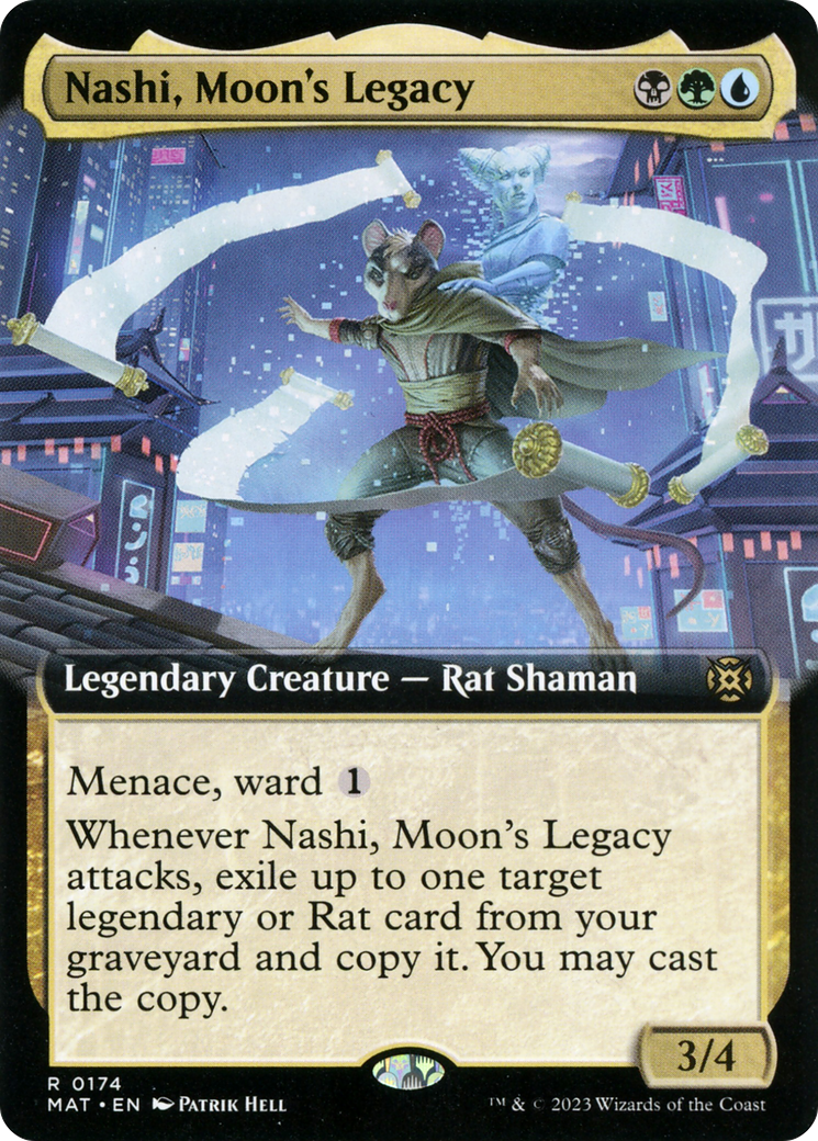 Nashi, Moon's Legacy (Extended Art) [March of the Machine: The Aftermath] | Cards and Coasters CA