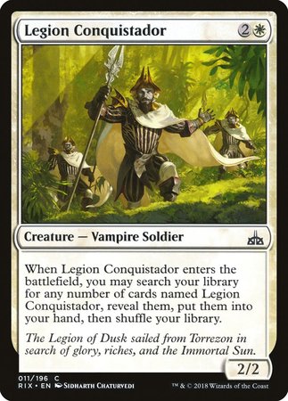 Legion Conquistador [Rivals of Ixalan] | Cards and Coasters CA