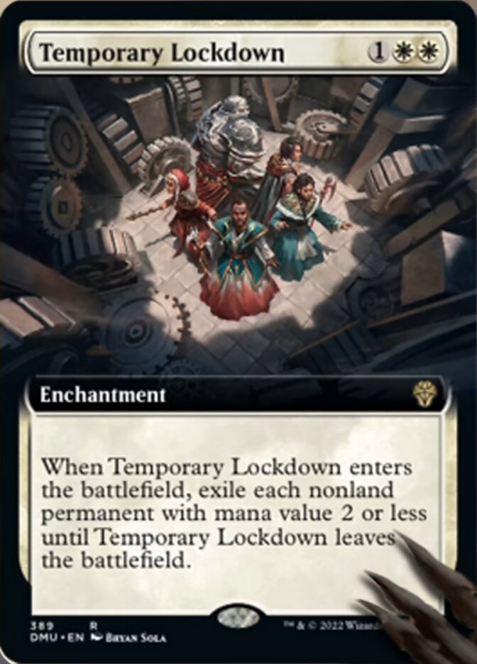Temporary Lockdown (Extended Art) [Dominaria United] | Cards and Coasters CA