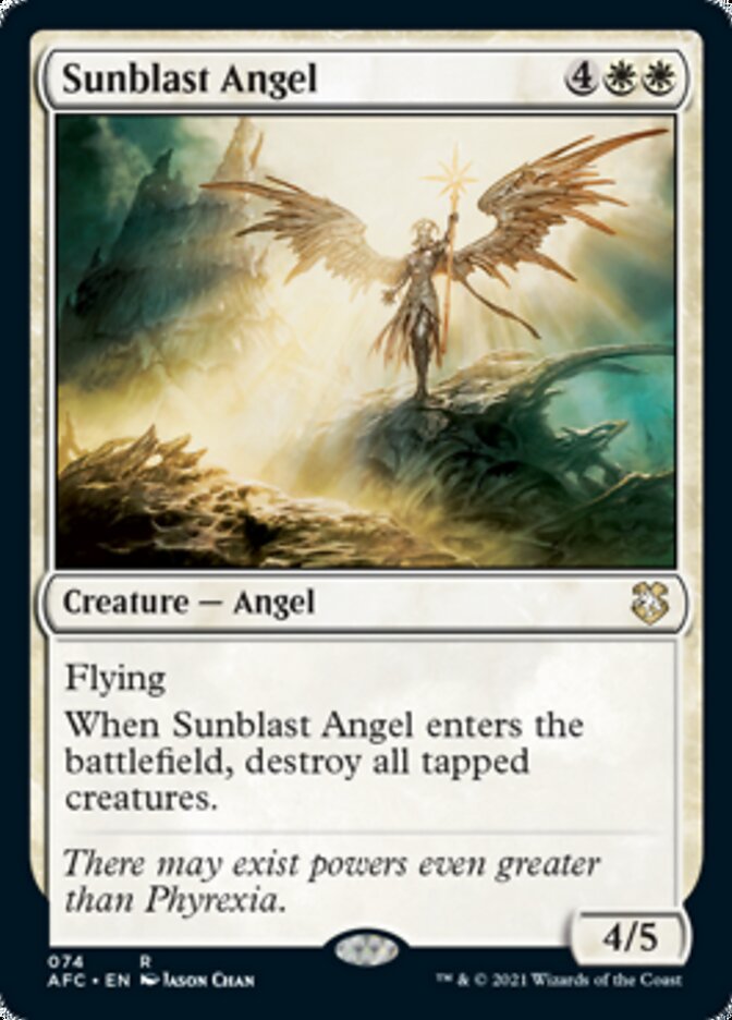 Sunblast Angel [Dungeons & Dragons: Adventures in the Forgotten Realms Commander] | Cards and Coasters CA