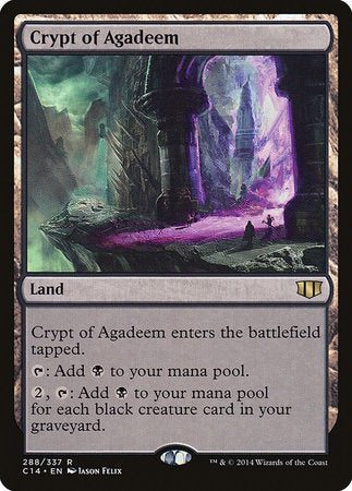 Crypt of Agadeem [Commander 2014] | Cards and Coasters CA