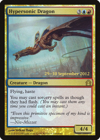 Hypersonic Dragon [Return to Ravnica Promos] | Cards and Coasters CA