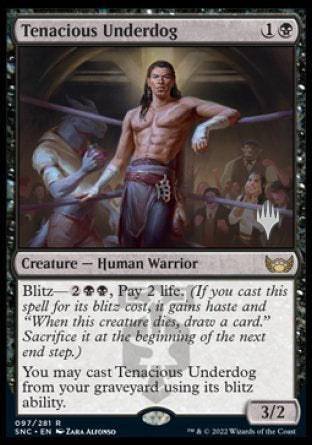 Tenacious Underdog (Promo Pack) [Streets of New Capenna Promos] | Cards and Coasters CA