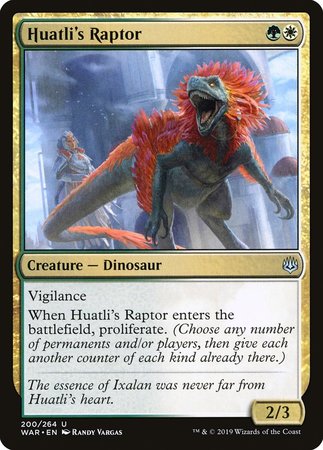 Huatli's Raptor [War of the Spark] | Cards and Coasters CA