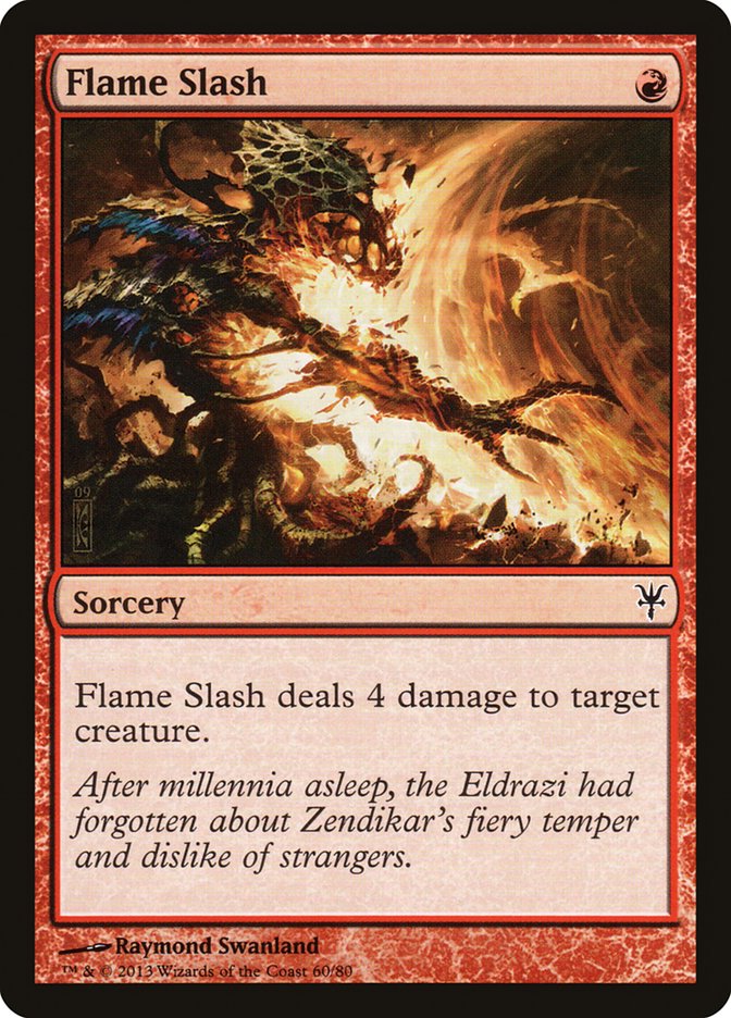 Flame Slash [Duel Decks: Sorin vs. Tibalt] | Cards and Coasters CA