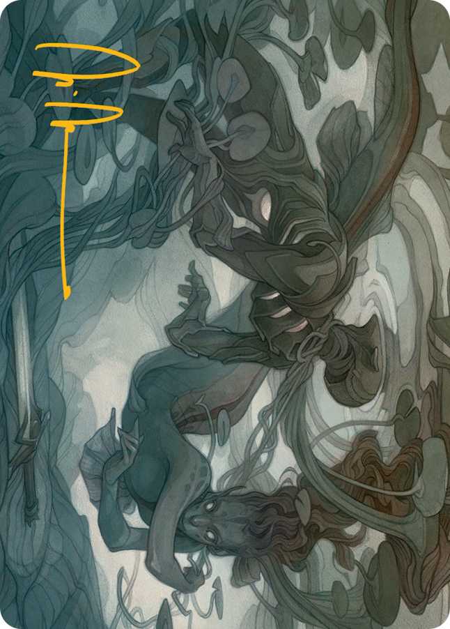 Emry, Lurker of the Loch Art Card (Gold-Stamped Signature) [March of the Machine Art Series] | Cards and Coasters CA