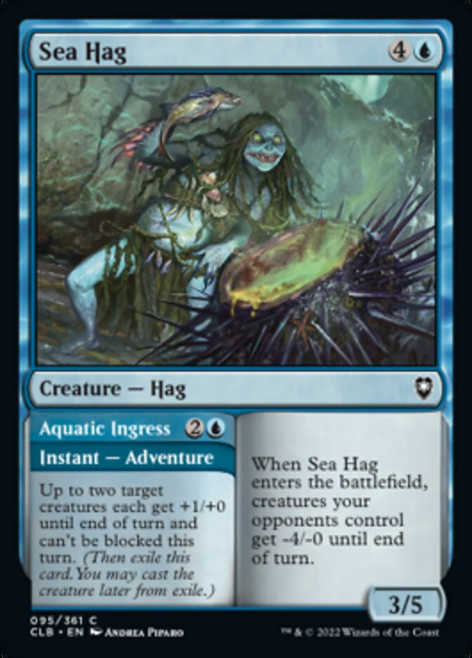 Sea Hag // Aquatic Ingress [Commander Legends: Battle for Baldur's Gate] | Cards and Coasters CA
