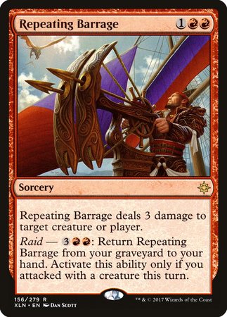 Repeating Barrage [Ixalan] | Cards and Coasters CA