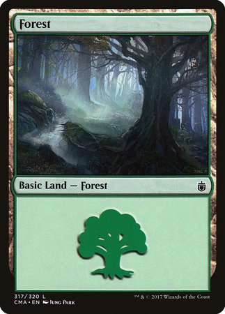 Forest (317) [Commander Anthology] | Cards and Coasters CA