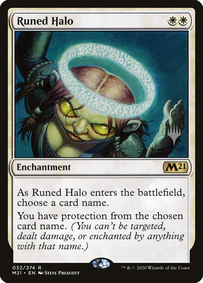 Runed Halo (Promo Pack) [Core Set 2021 Promos] | Cards and Coasters CA