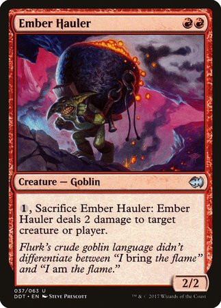 Ember Hauler [Duel Decks: Merfolk vs. Goblins] | Cards and Coasters CA