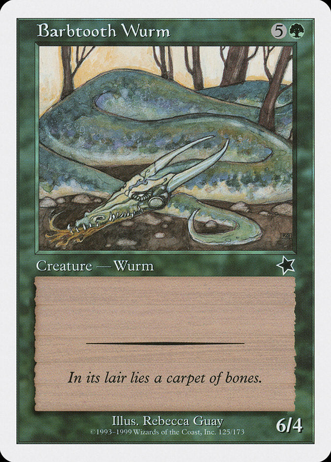 Barbtooth Wurm [Starter 1999] | Cards and Coasters CA