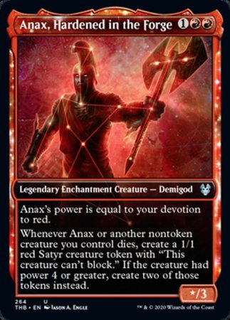 Anax, Hardened in the Forge (Showcase) [Theros Beyond Death] | Cards and Coasters CA