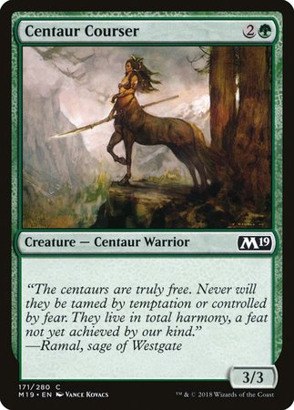 Centaur Courser [Core Set 2019] | Cards and Coasters CA