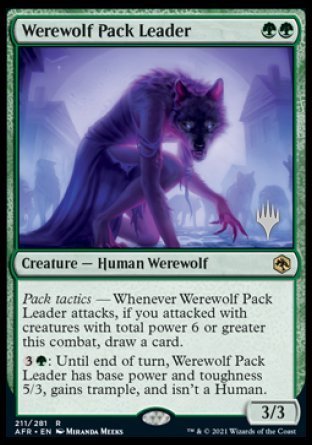 Werewolf Pack Leader (Promo Pack) [Dungeons & Dragons: Adventures in the Forgotten Realms Promos] | Cards and Coasters CA