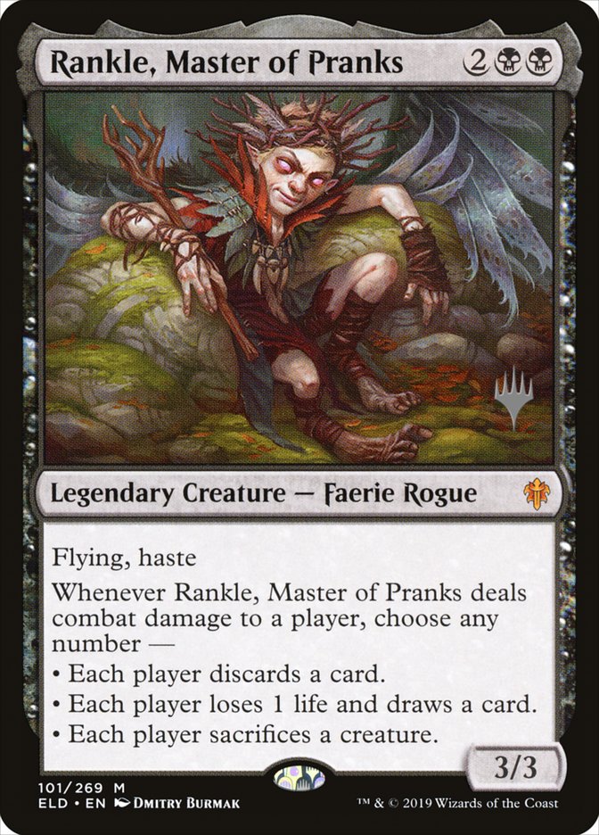 Rankle, Master of Pranks (Promo Pack) [Throne of Eldraine Promos] | Cards and Coasters CA