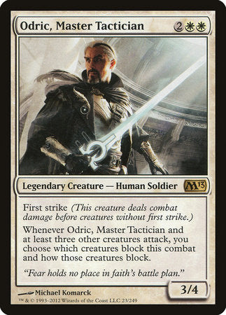 Odric, Master Tactician [Magic 2013] | Cards and Coasters CA