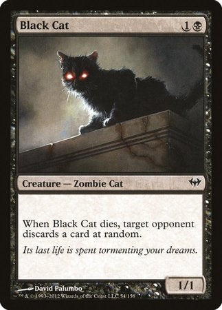 Black Cat [Dark Ascension] | Cards and Coasters CA