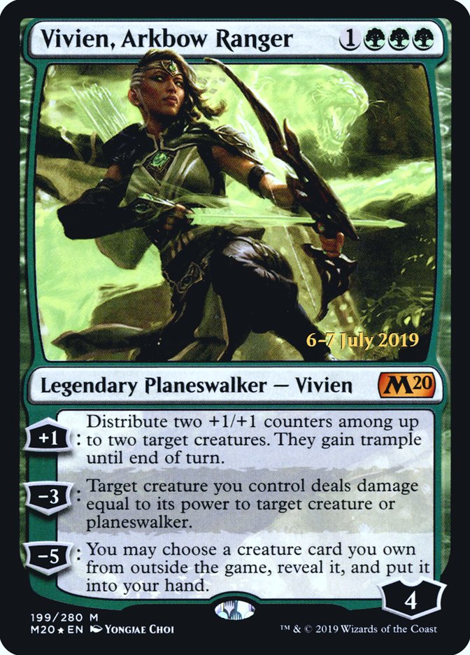 Vivien, Arkbow Ranger  [Core Set 2020 Prerelease Promos] | Cards and Coasters CA