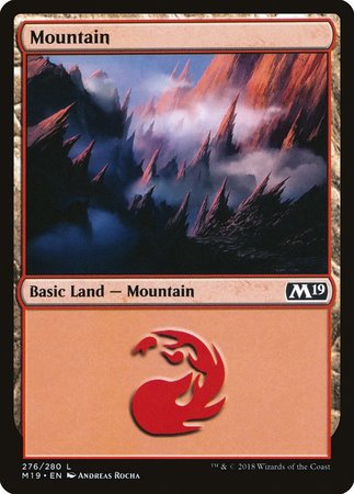 Mountain (276) [Core Set 2019] | Cards and Coasters CA